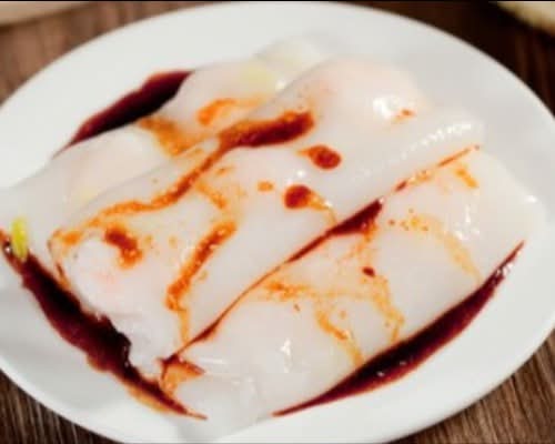 213. Steamed Rice Noodle Roll with Shrimp 虾仁肠粉
